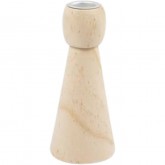 KANDELAAR CREOTIME HOUT CONISCH 14.5CM