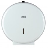 TOILETPAPIERDISPENSER TORK JUMBO T1 MTL WIT 246040