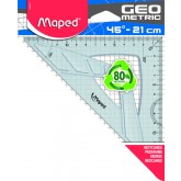 GEODRIEHOEK MAPED GEOMETRIC 21CM