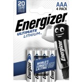 BATTERIJ ENERGIZER ULTIMATE LITHIUM AAA 4ST