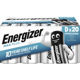 BATTERIJ ENERGIZER MAX PLUS D ALKALINE 20ST