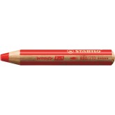 KLEURPOTLOOD STABILO 880 WOODY 3 IN 1 ROOD
