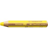 KLEURPOTLOOD STABILO 880 WOODY 3 IN 1 GEEL