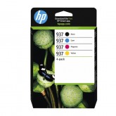 INKTCARTRIDGE HP 6C400NE 937 ZWART + 3 KLEUREN