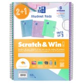 COLLBLK OXF SCHOOL A4+ LN 23-G SCRATCH WIN PASTEL