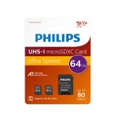 GEHEUGENKAART PHILIPS MICRO SDXC 64GB 2 ST