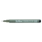 FINELINER ARTLINE TECHNISCH 0.03MM ZWART