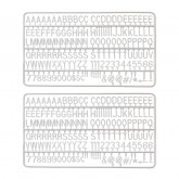 LETTER SET IEZZY VOOR LETTERBORD 2X150 WIT