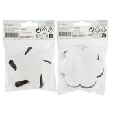 CANVAS NASSAU FINE ART STER EN BLOEM 13CM MAGN