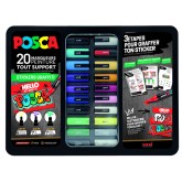 VERFSTIFT POSCA GRAFFITI METALEN KOFFER 20ST
