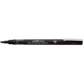 FINELINER UNI-BALL PIN BEITELPUNT 3MM ZWART