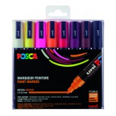 VERFSTIFT POSCA PC5M M 8ST  WARME KLEUREN