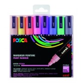 VERFSTIFT POSCA PC5M M 8ST PASTEL KLEUREN
