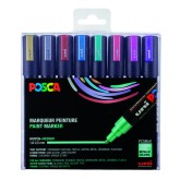 VERFSTIFT POSCA PC5M M 8ST METALLIC KLEUREN