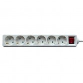 STEKKERDOOS BRASQ  6 VOUDIG 3 METER WIT