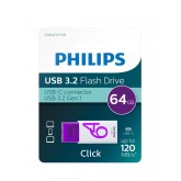 PHILIPS USB 64GB USB-C CLICK MAGIC PURPLE