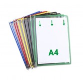 ZICHTPANEEL TARIFOLD A4 VERTICAAL ASSORTI 10ST