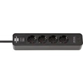 STEKKERDOOS BRENNENSTUHL ECO 4VDIG 2 USB C 1.5M ZW