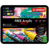 ACRYLMARKER STABILO FREE ACRYLIC STARTER KIT ASS