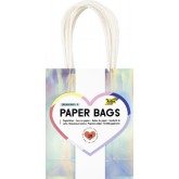 Cadeautas Folia iriserend kraft 12x15x5.5cm 10st