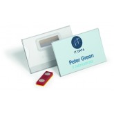 BADGE DURABLE MET MAGNEET 54X90MM 25 STUKS