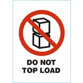 WAARSCHUWINGSETIKET DO NOT TOP LOAD 500 STUKS
