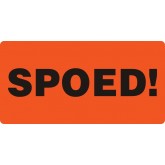 WAARSCHUWINGSETIKET SPOED 500 STUKS