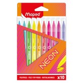 VILTSTIFT MAPED NEON SET 10 KLEUREN