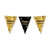 CLASSY PARTY FLAGS FOIL HAPPY BIRTHDAY