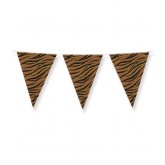PARTY FLAGS FOIL TIGER SAFARI