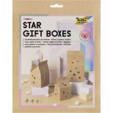 GIFTBOX FOLIA STAR KRAFT SET 6 STUKS