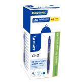GELSCHRIJVER PILOT BL-G2-7 M BLAUW 16+4 GRATIS