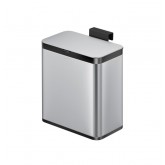 Afvalbak EKO Puro klein 7 liter zilver
