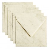 ENVELOP PAPICOLOR 140X140 6ST MARBLE IVOOR