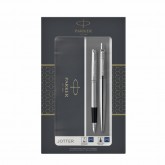 BALPEN EN VULPEN PARKER JOTTER STEEL CT