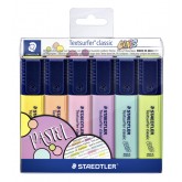 MARKEERSTIFT STAEDTLER 364 TEXTSURFER PASTEL ASS