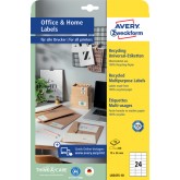 ETIKET AVERY ZWECK LR3475 70X36MM 2400ST RECY