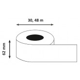 LABEL ETIKET QUANTORE DK-22205 62MMX30.48M WIT