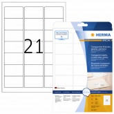 ETIKET HERMA 8017 63.5X38.1MM TRANSPARANT A4 525ST
