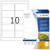 ETIKET HERMA 8018 96X50.8MM TRANSPARANT A4 250ST
