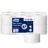 TOILETPAPIER TORK T2 ADVANCED MINI 2L 170M 12ROL 120280