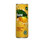 FRISDRANK FUZE TEA BLACK TEA SPARKLING LEMON 330ML