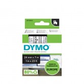 LABELTAPE DYMO 53710 24MMX7M D1 TR/ZWART