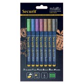 KRIJTSTIFT SECURIT SMA-100 ROND 1-2MM METALLIC ASS