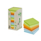 MEMOBLOK 3M POST-IT 654 76X76MM RECYCLE NATUUR