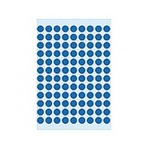 ETIKET HERMA 1833 ROND 8MM 540ST DONKERBLAUW