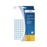 ETIKET HERMA 2213 ROND 8MM 5632ST BLAUW