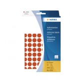 ETIKET HERMA 2232 ROND 13MM ROOD 2464ST