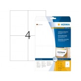 ETIKET HERMA 5082 MOVABLE 105X148MM A4 100ST WIT