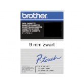 LABELTAPE BROTHER TC-291 9MMX8M WIT/ZWART